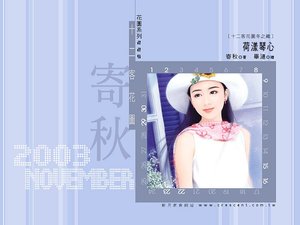 荷漾琴心(十二客花圖冬之藏之二)